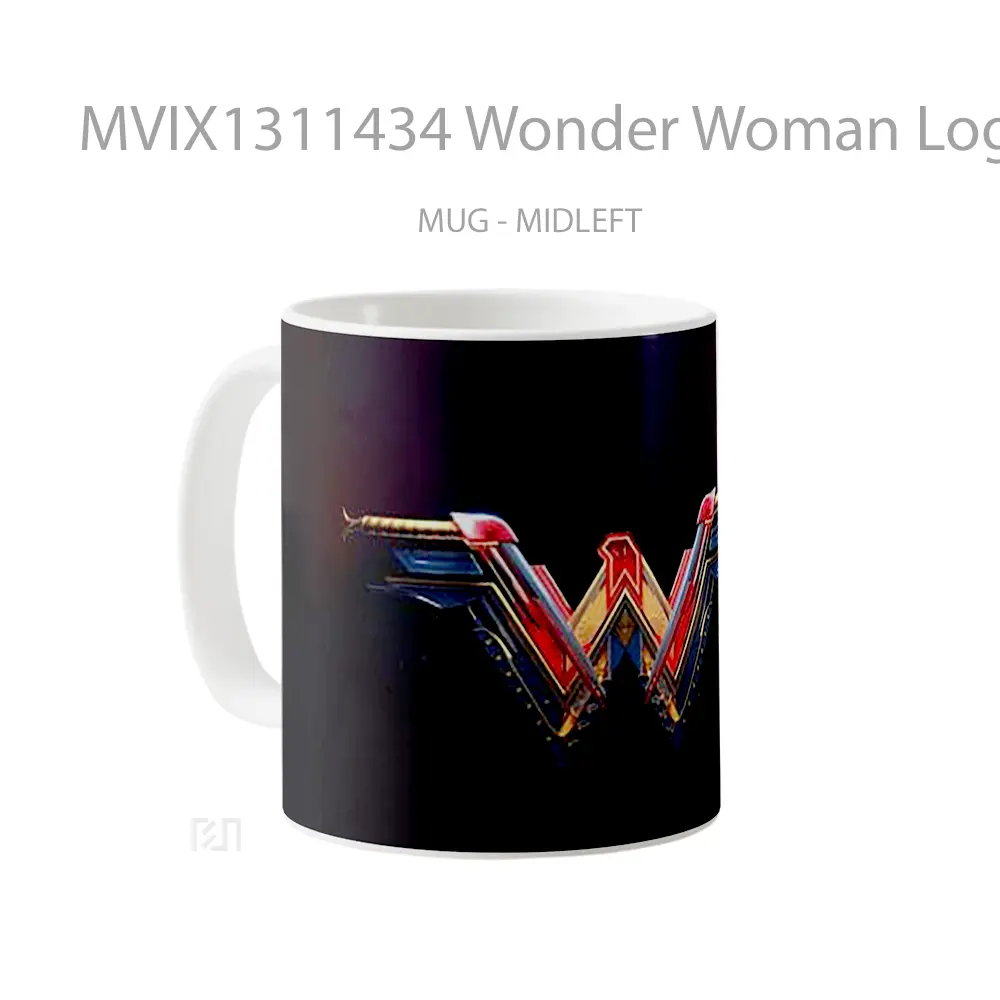 Mug Wonder Woman Logo Gelas Superhero - All-side / Desain