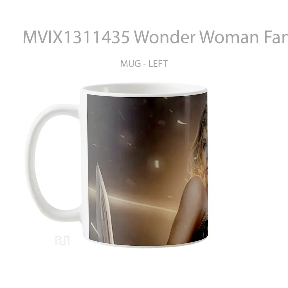 Mug Wonder Woman Fan Art Gelas Superhero - All-side / Desain