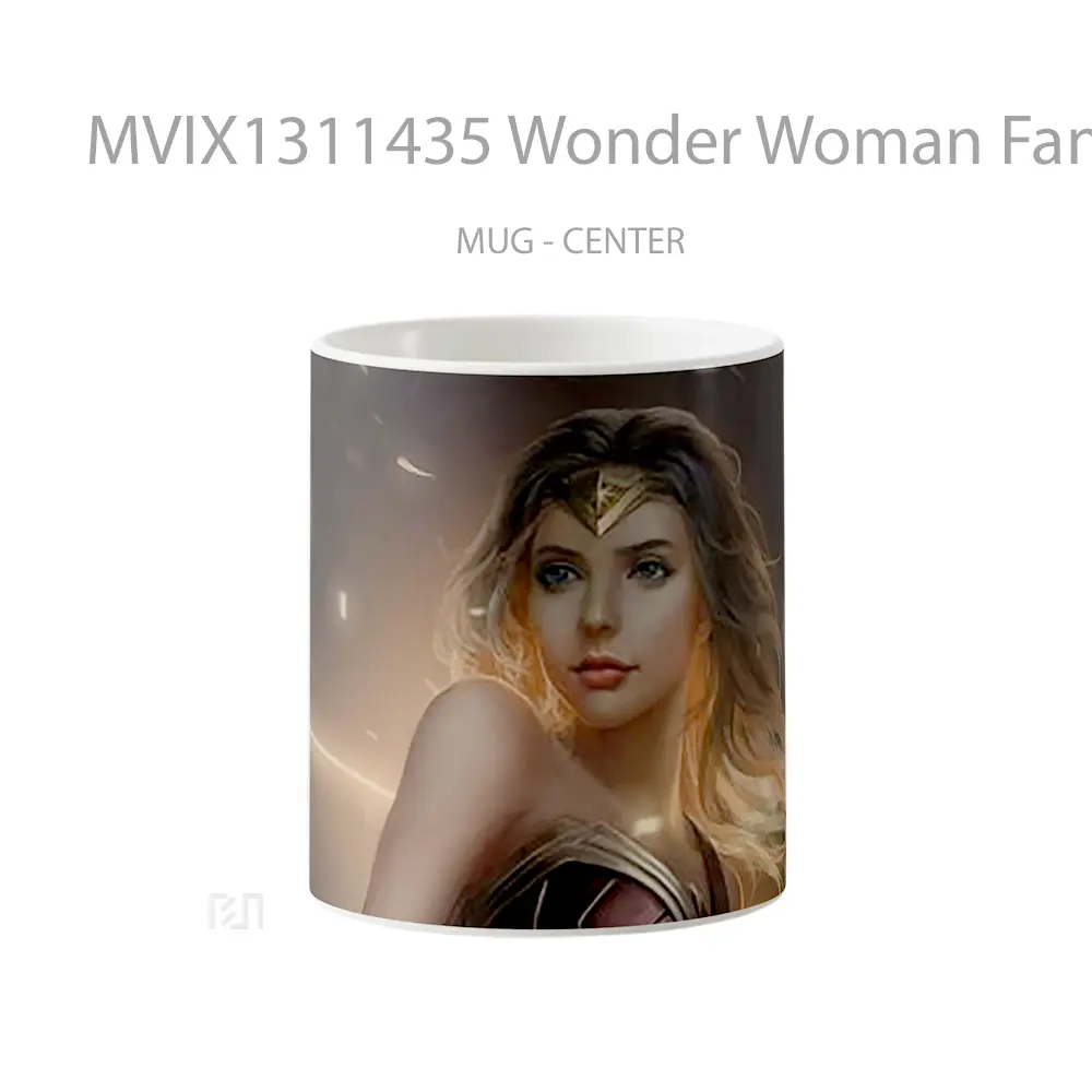 Mug Wonder Woman Fan Art Gelas Superhero