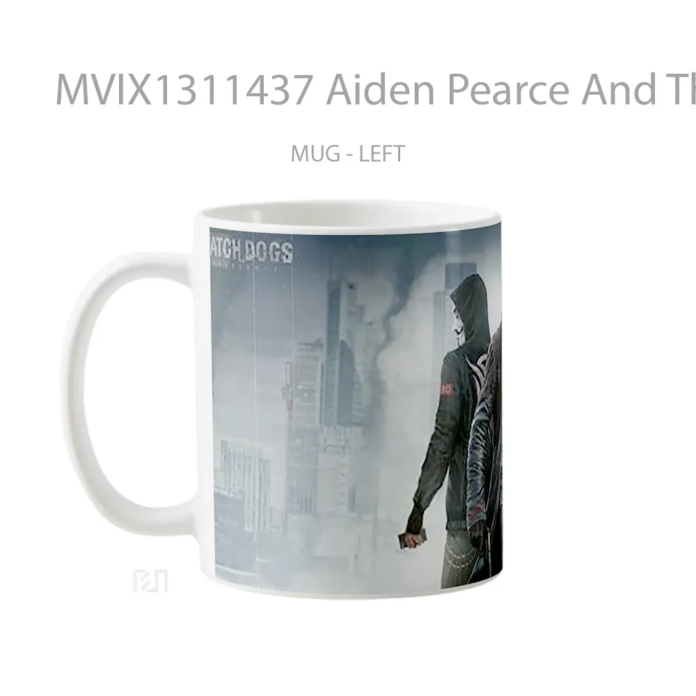 Mug Aiden Pearce And The Anonymous Watch Dogs Resurgence Gelas Hewan Lucu - All-side / Desain