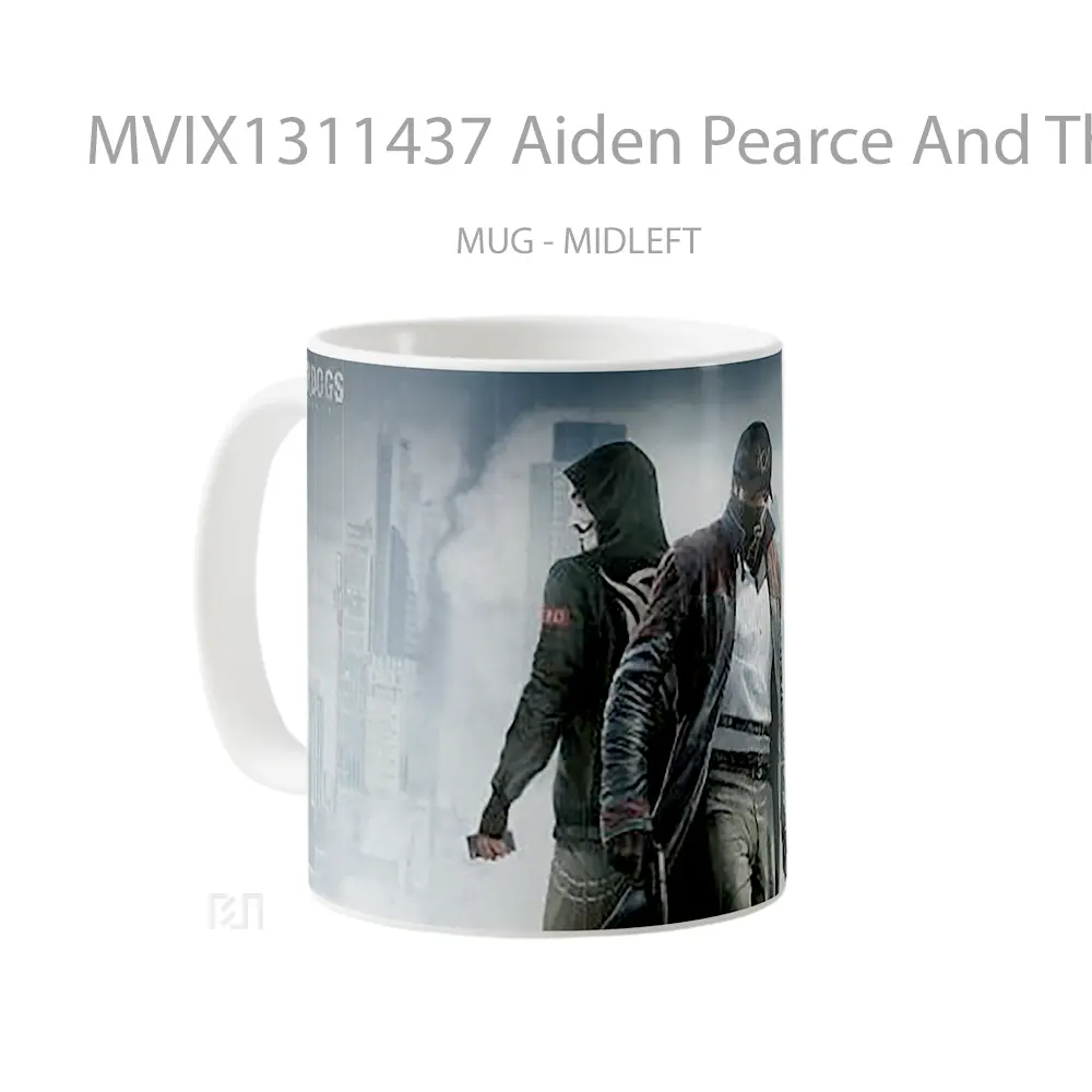 Mug Aiden Pearce And The Anonymous Watch Dogs Resurgence Gelas Hewan Lucu - All-side / Desain