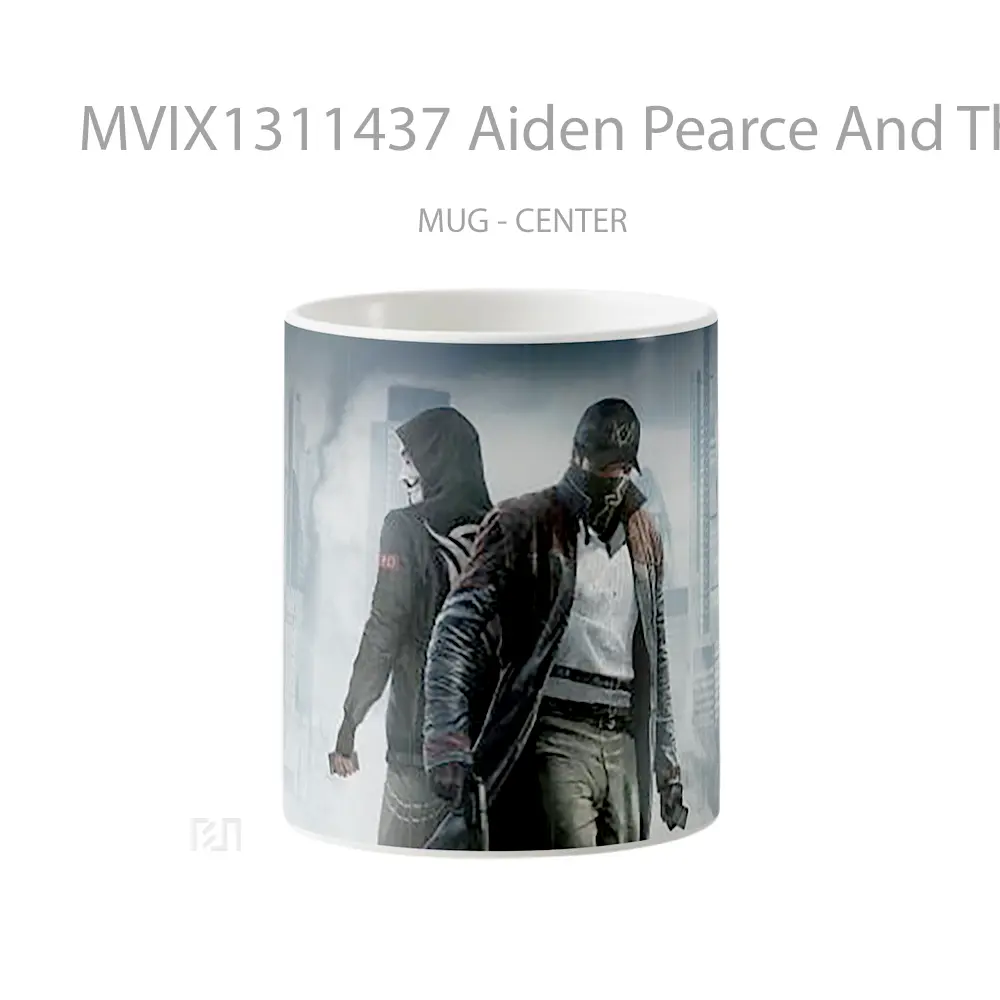 Mug Aiden Pearce And The Anonymous Watch Dogs Resurgence Gelas Hewan Lucu