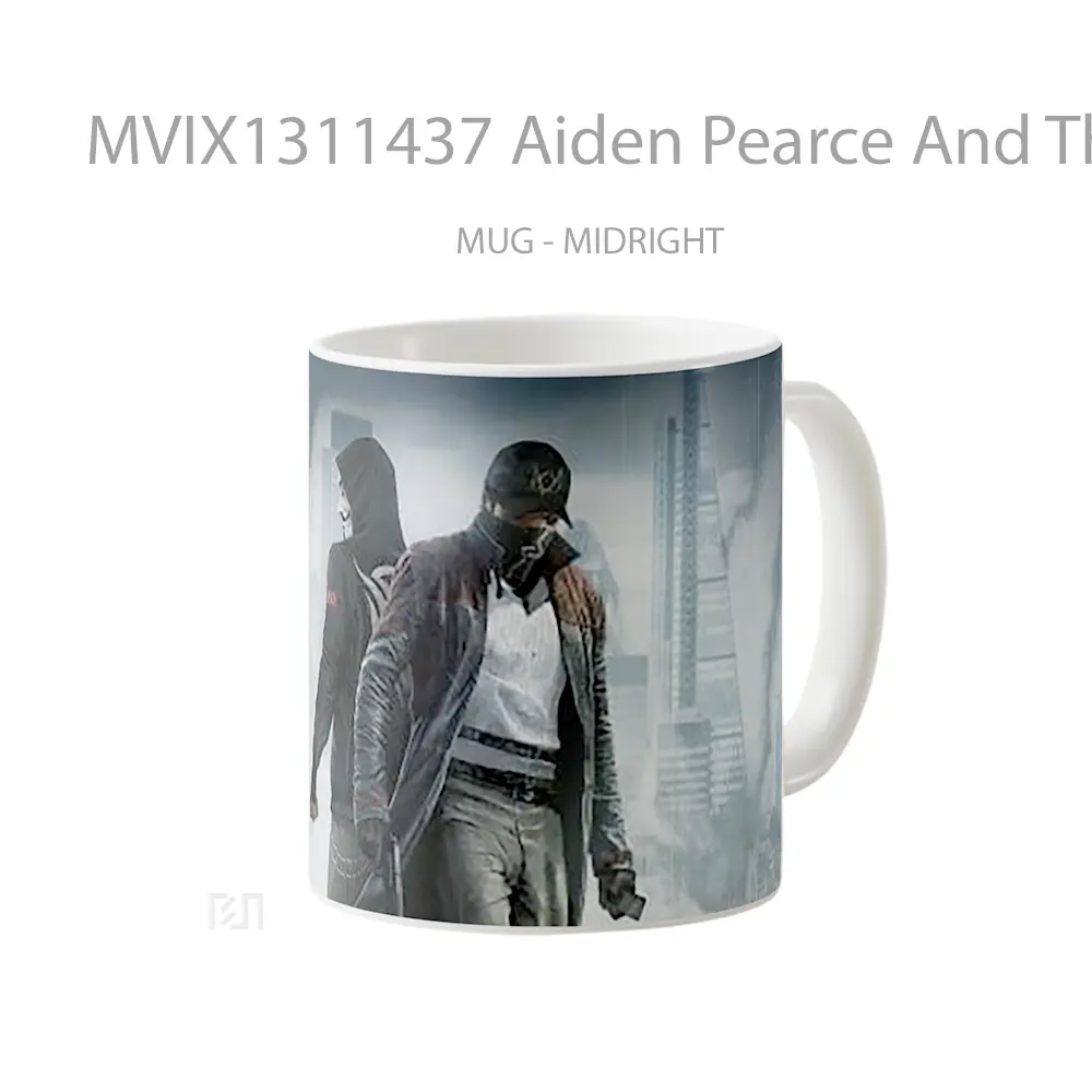 Mug Aiden Pearce And The Anonymous Watch Dogs Resurgence Gelas Hewan Lucu - All-side / Desain