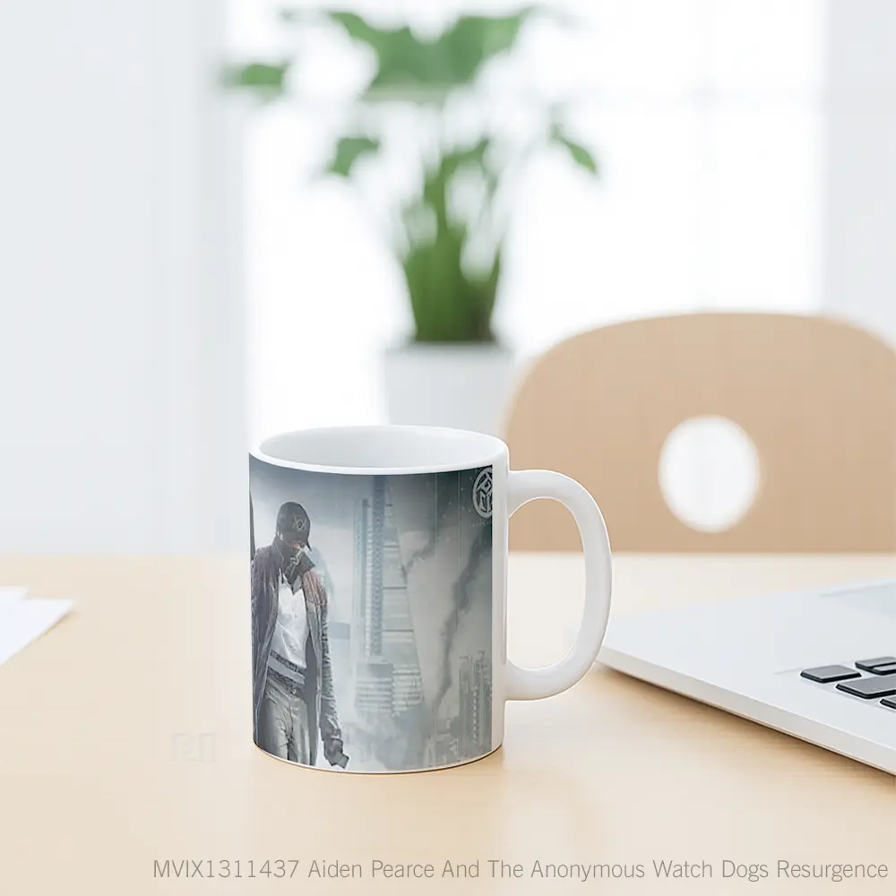 Mug Aiden Pearce And The Anonymous Watch Dogs Resurgence Gelas Hewan Lucu - All-side / Desain