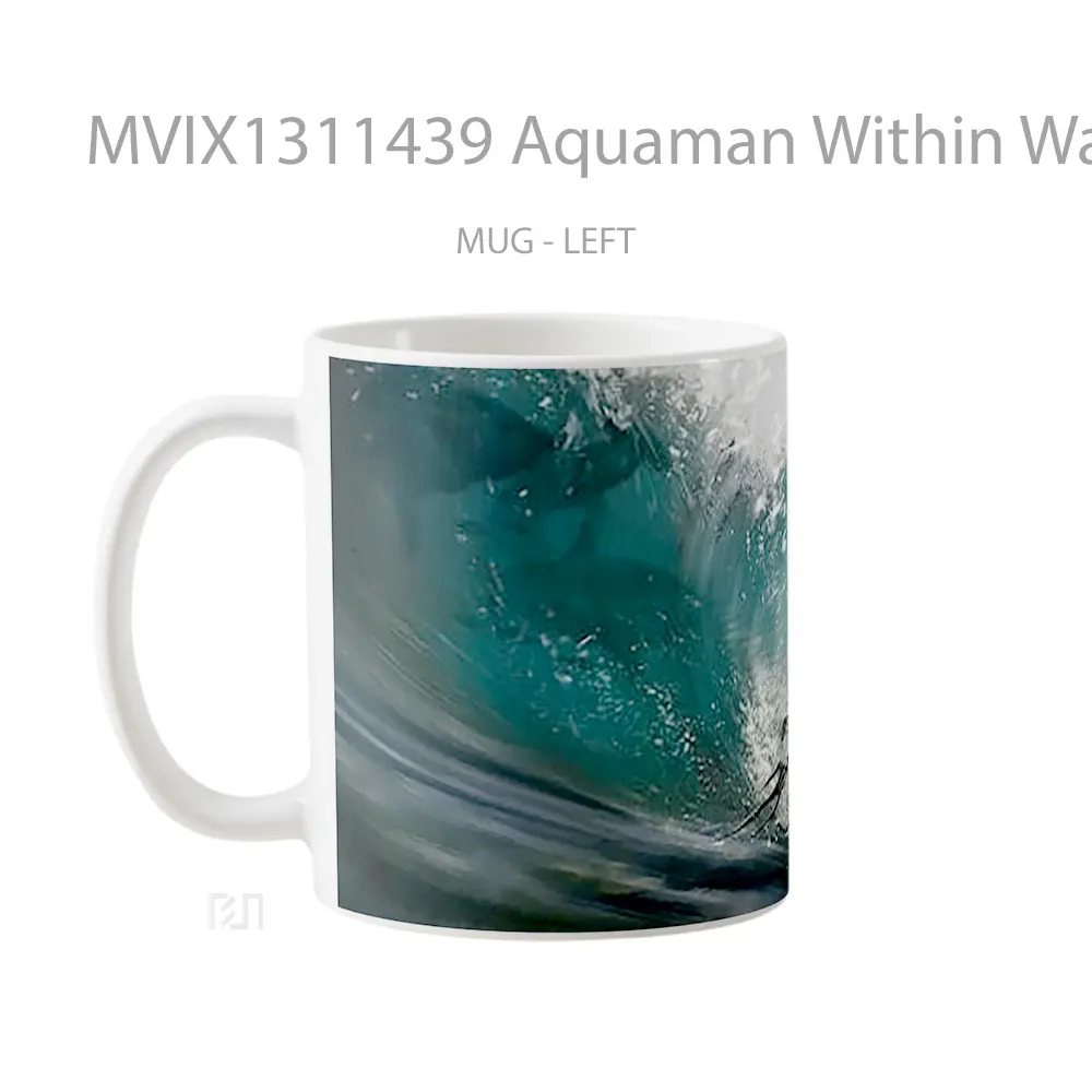 Mug Aquaman Within Wave Gelas Superhero - All-side / Desain