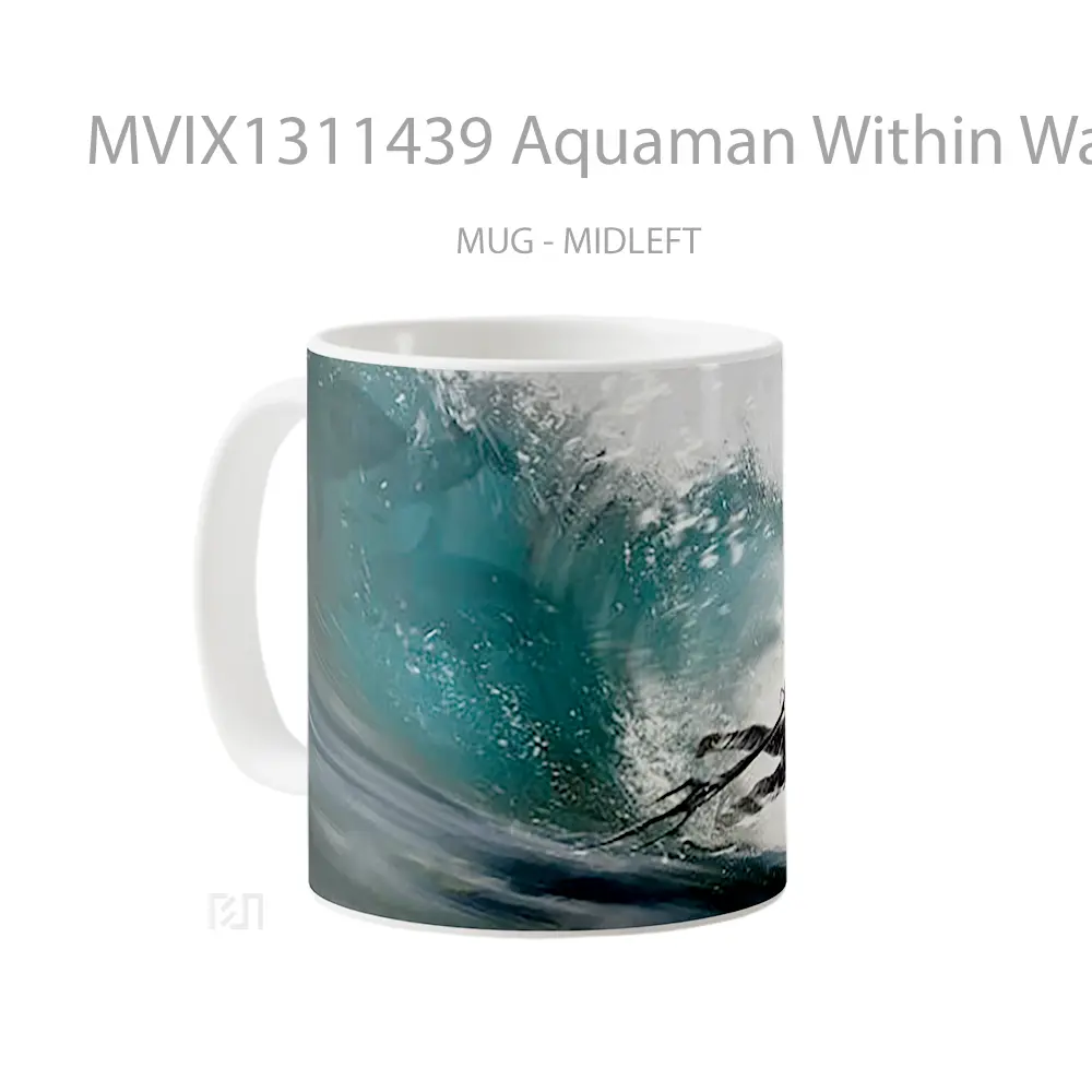 Mug Aquaman Within Wave Gelas Superhero - All-side / Desain