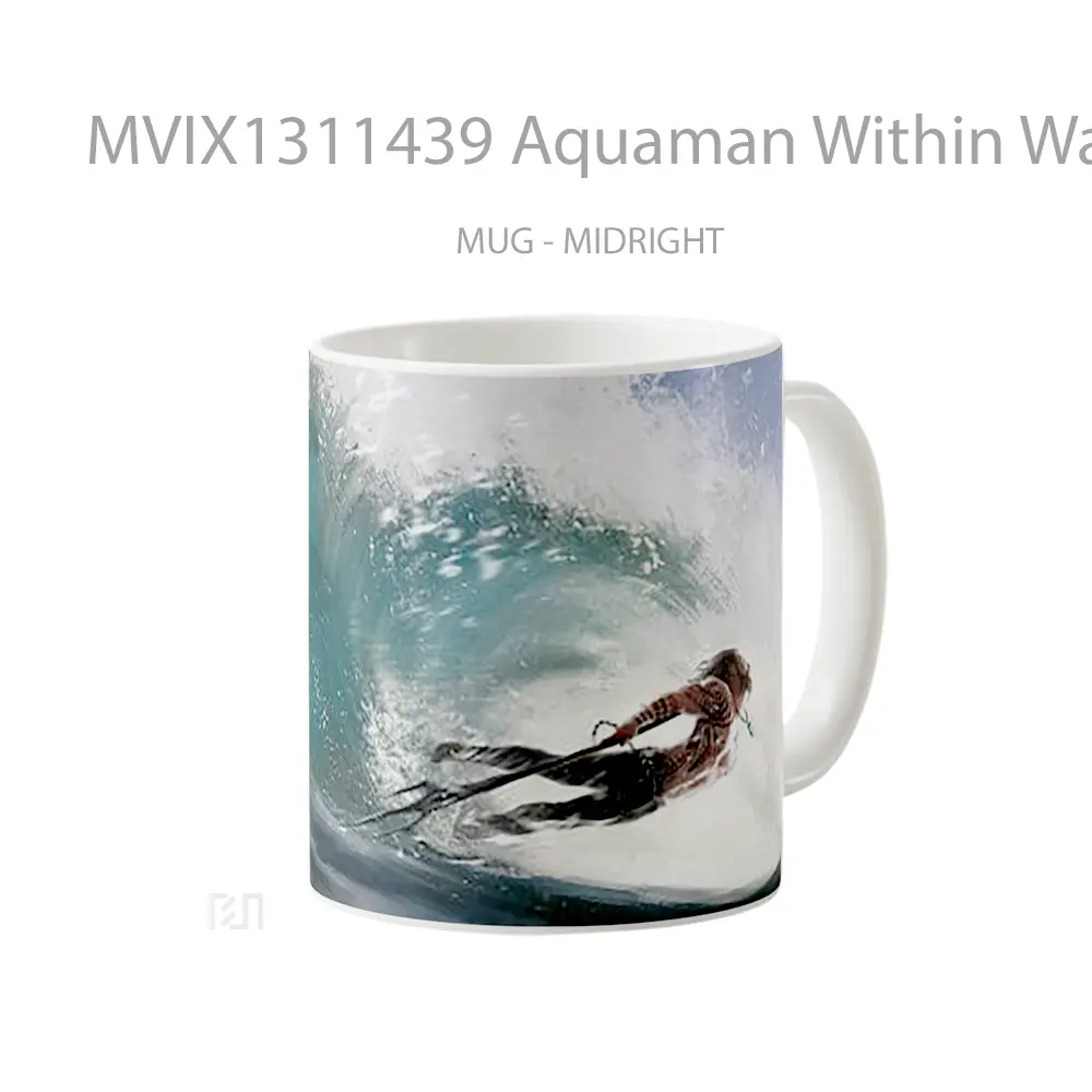Mug Aquaman Within Wave Gelas Superhero - All-side / Desain