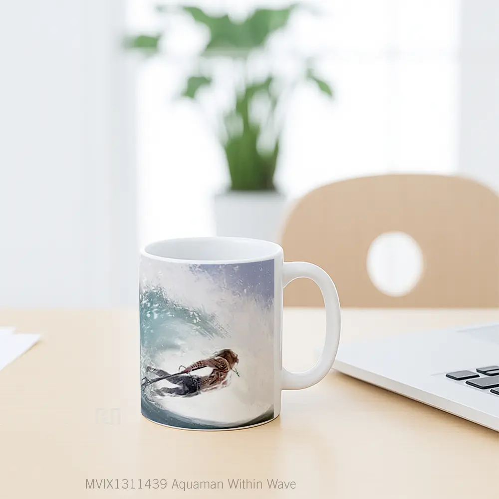 Mug Aquaman Within Wave Gelas Superhero - All-side / Desain