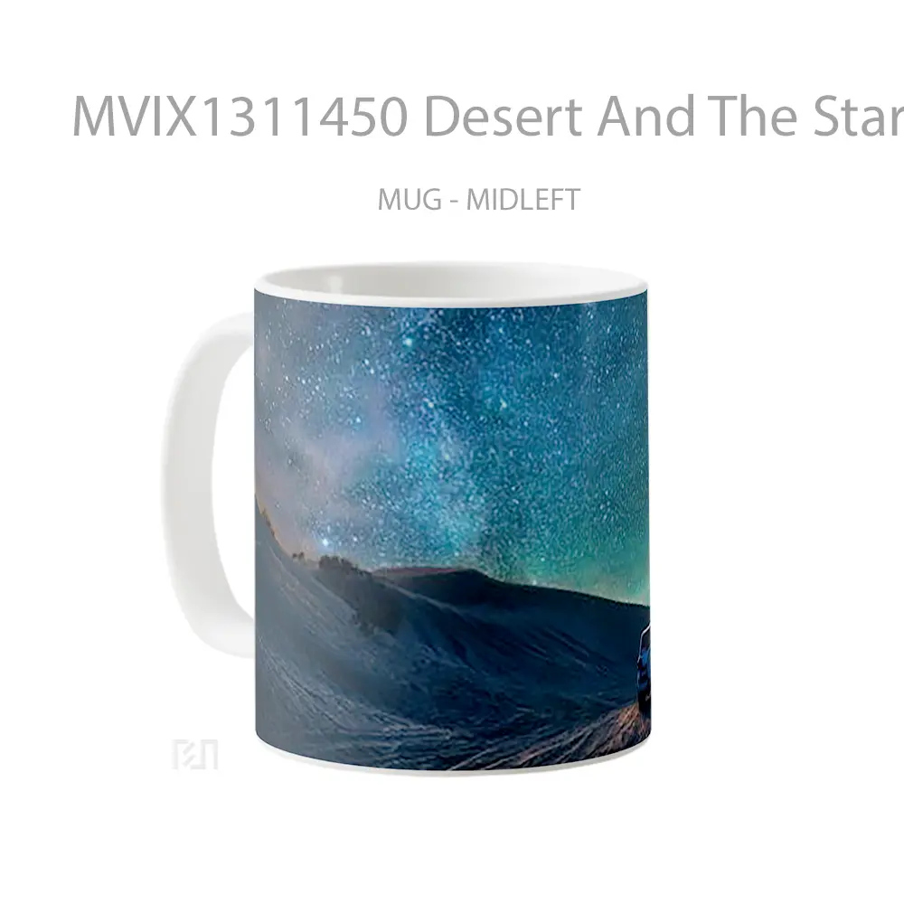 Mug Desert And The Stars Gelas Pemandangan Alam - All-side / Desain