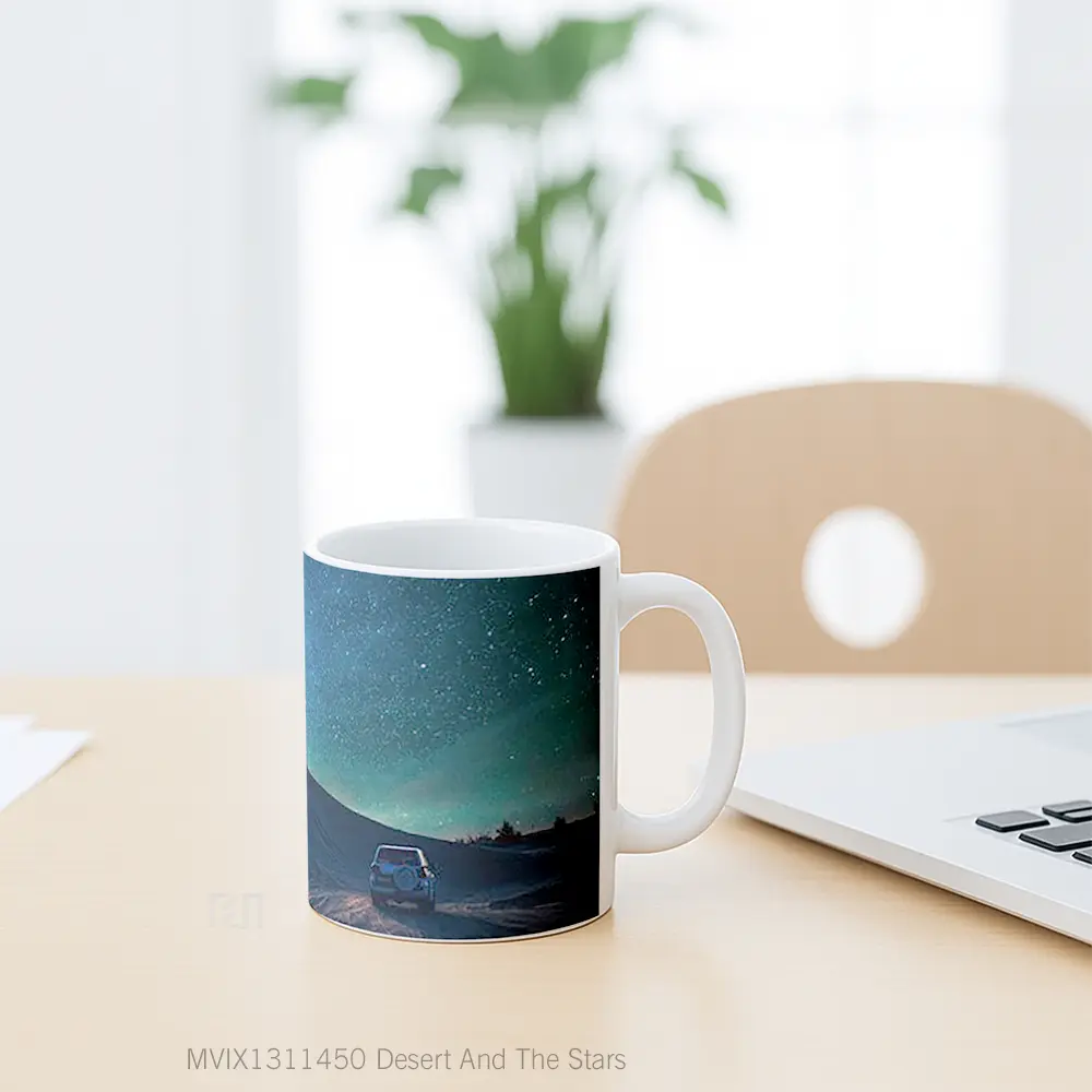 Mug Desert And The Stars Gelas Pemandangan Alam - All-side / Desain