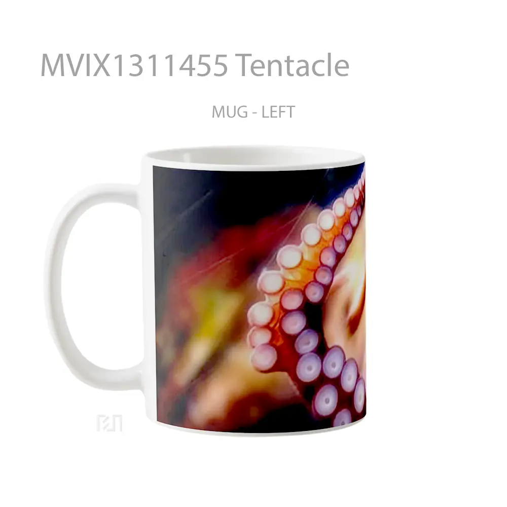 Mug Tentacle Gelas Keramik Unik - All-side / Desain
