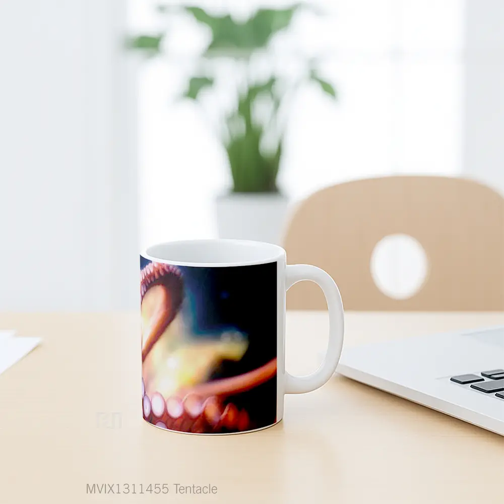 Mug Tentacle Gelas Keramik Unik - All-side / Desain