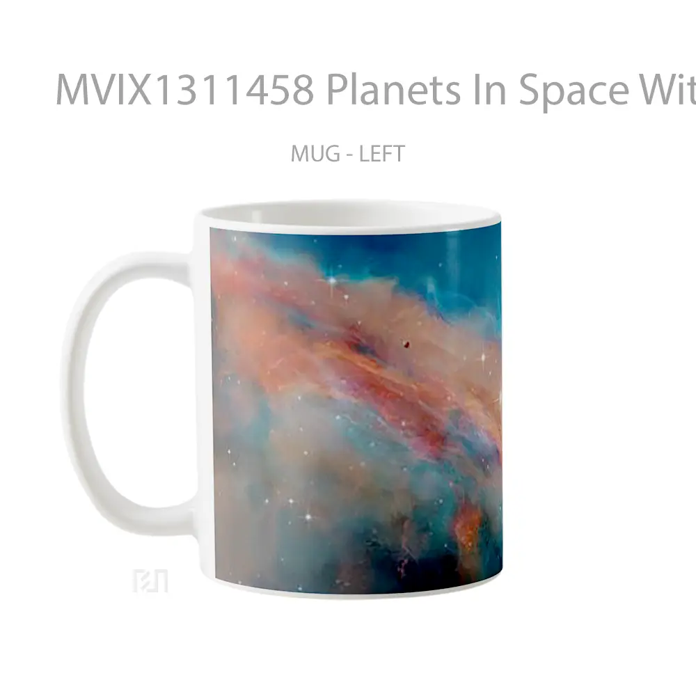 Mug Planets In Space With Nebulas Gelas Astronomi - All-side / Desain