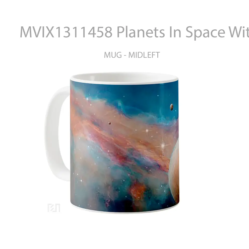 Mug Planets In Space With Nebulas Gelas Astronomi - All-side / Desain