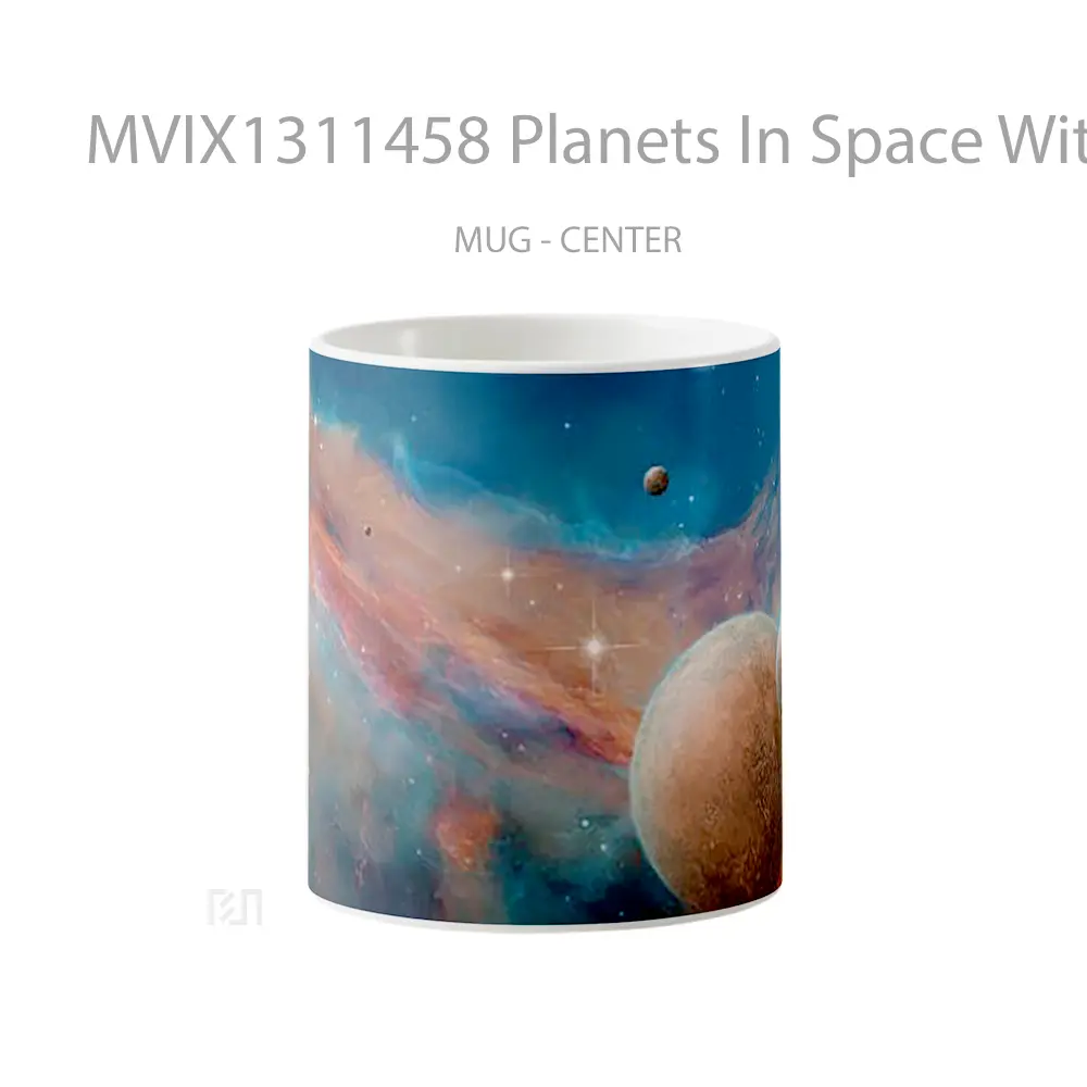 Mug Planets In Space With Nebulas Gelas Astronomi