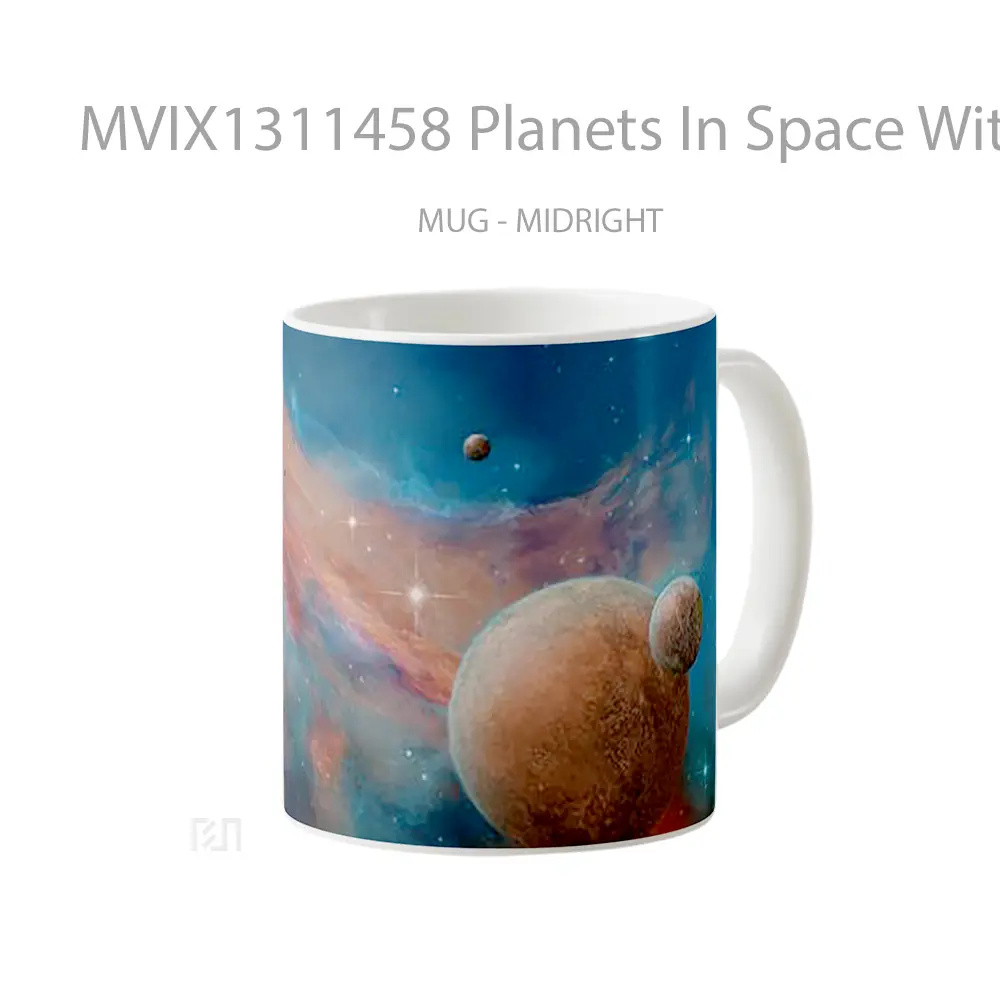 Mug Planets In Space With Nebulas Gelas Astronomi - All-side / Desain