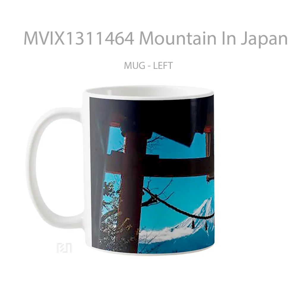 Mug Mountain In Japan Gelas Pemandangan Alam - All-side / Desain