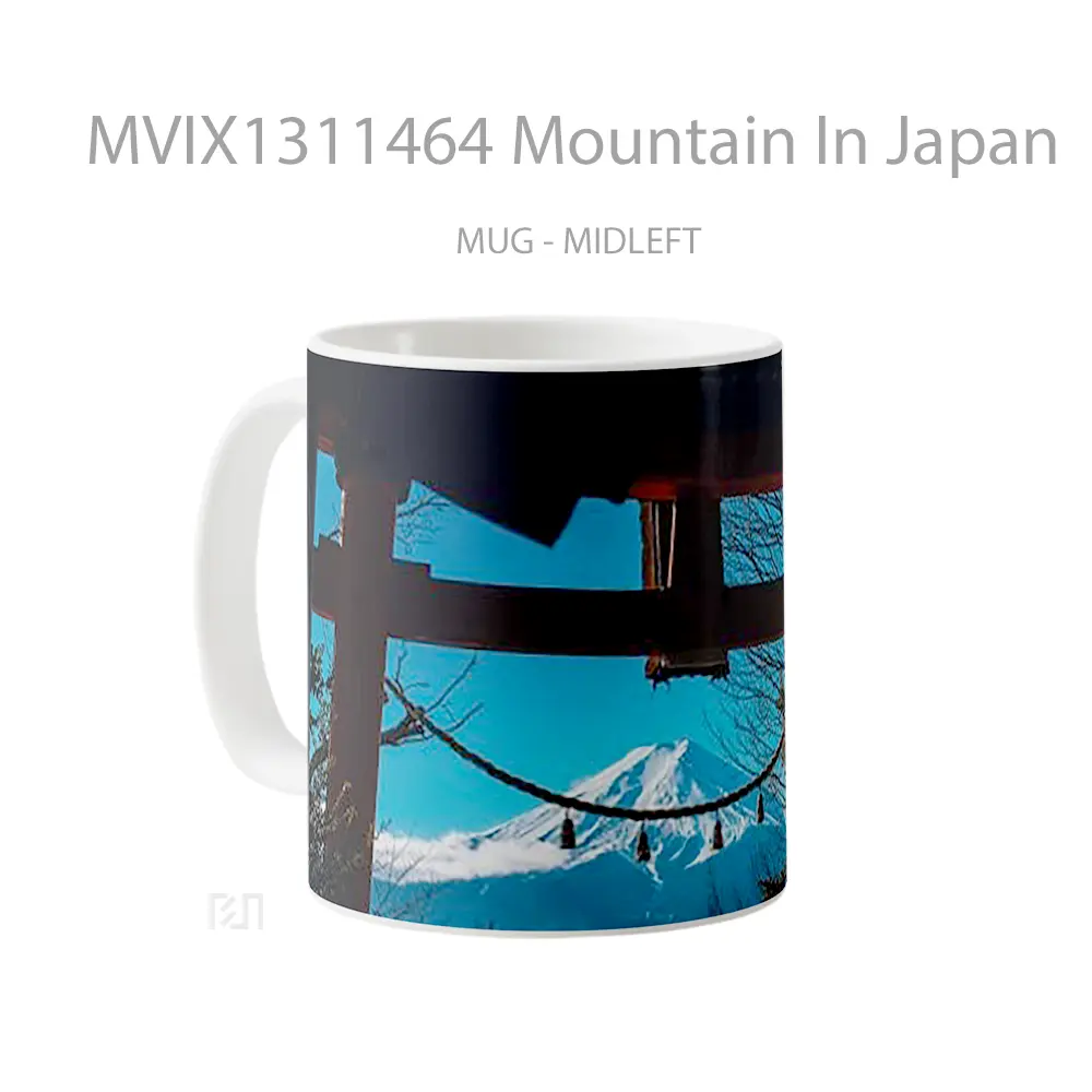 Mug Mountain In Japan Gelas Pemandangan Alam - All-side / Desain