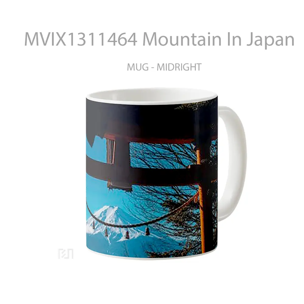 Mug Mountain In Japan Gelas Pemandangan Alam - All-side / Desain