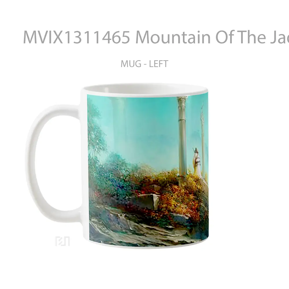 Mug Mountain Of The Jade Tempo Of The Dynasty Gelas Pemandangan Alam - All-side / Desain