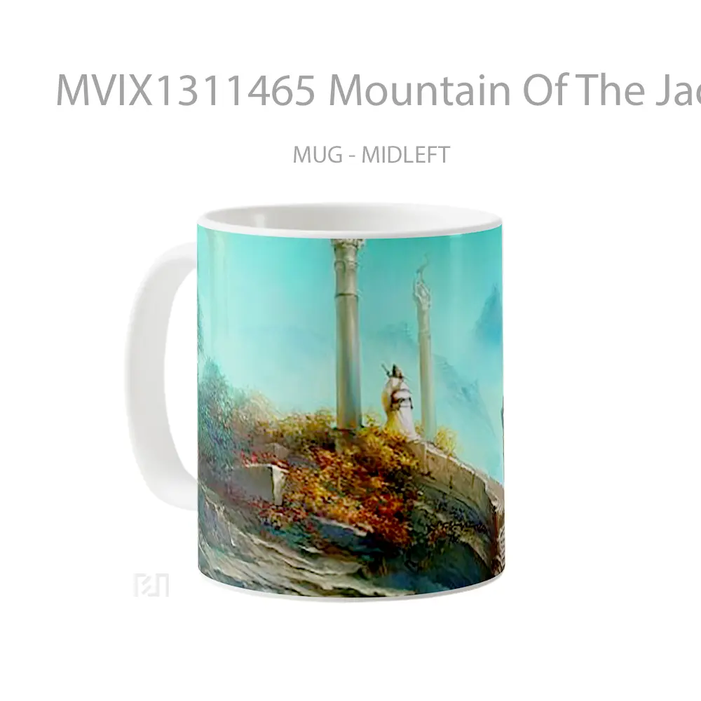 Mug Mountain Of The Jade Tempo Of The Dynasty Gelas Pemandangan Alam - All-side / Desain