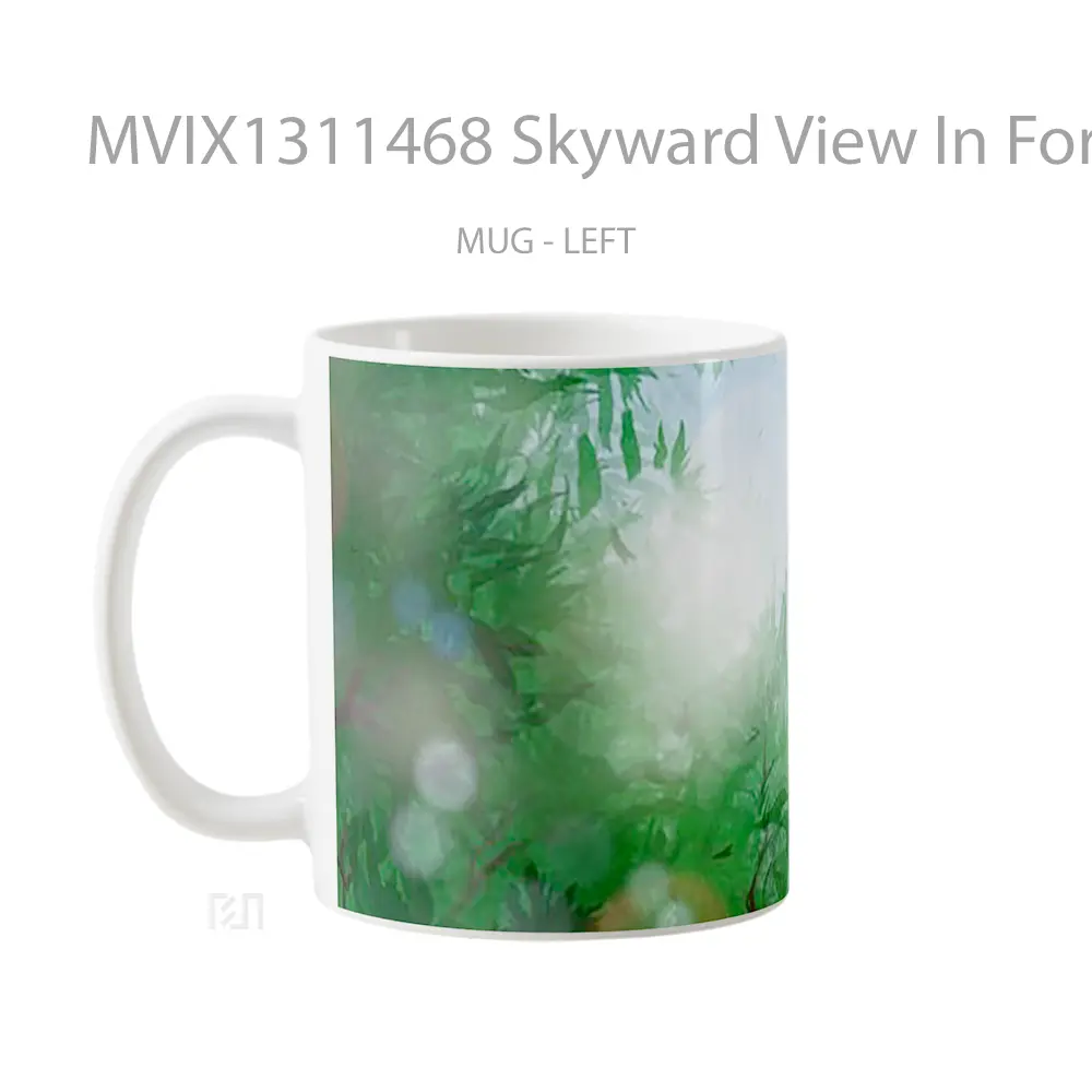 Mug Skyward View In Forest Gelas Pemandangan Alam - All-side / Desain