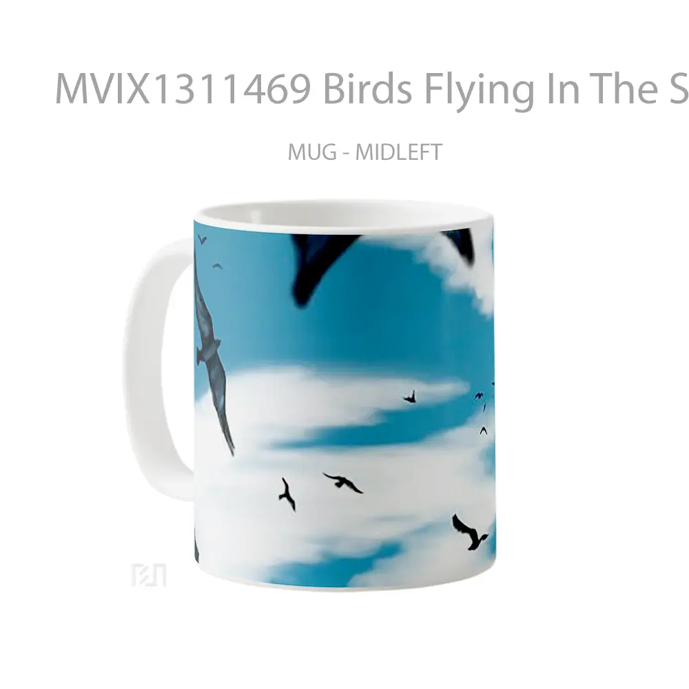 Mug Birds Flying In The Sky Gelas Hewan Lucu - All-side / Desain