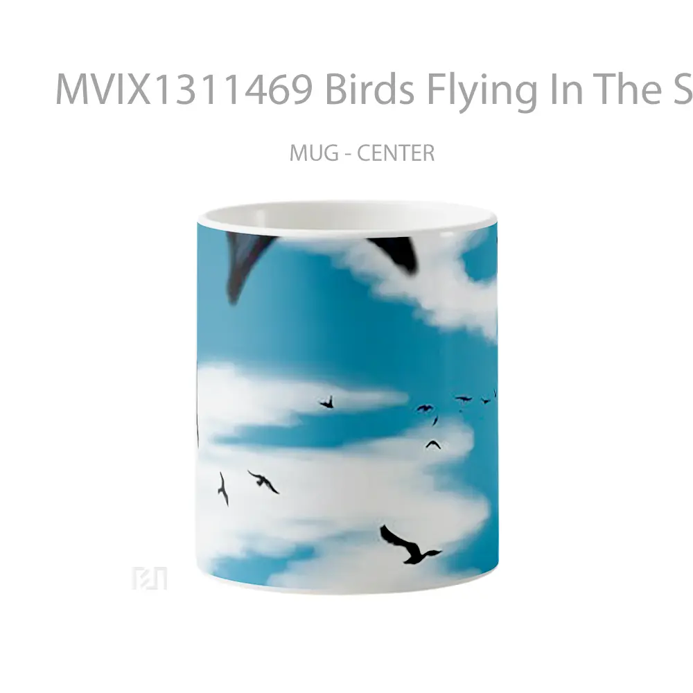 Mug Birds Flying In The Sky Gelas Hewan Lucu