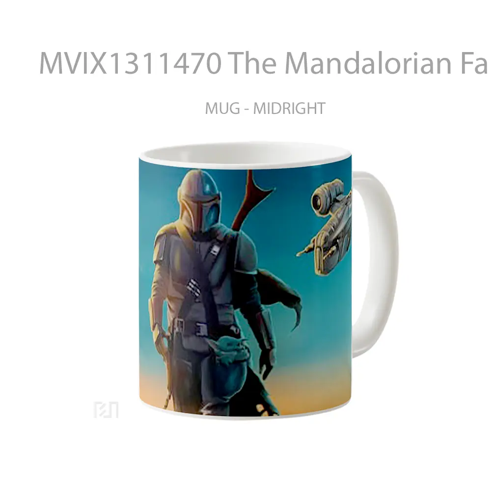Mug The Mandalorian Fanart Gelas Star Wars - All-side / Desain