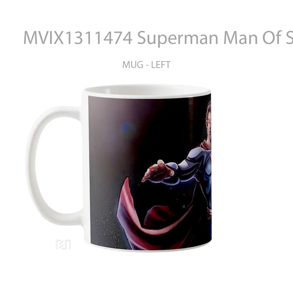 Mug Superman Man Of Steel Comic Art Gelas Superhero - All-side / Desain