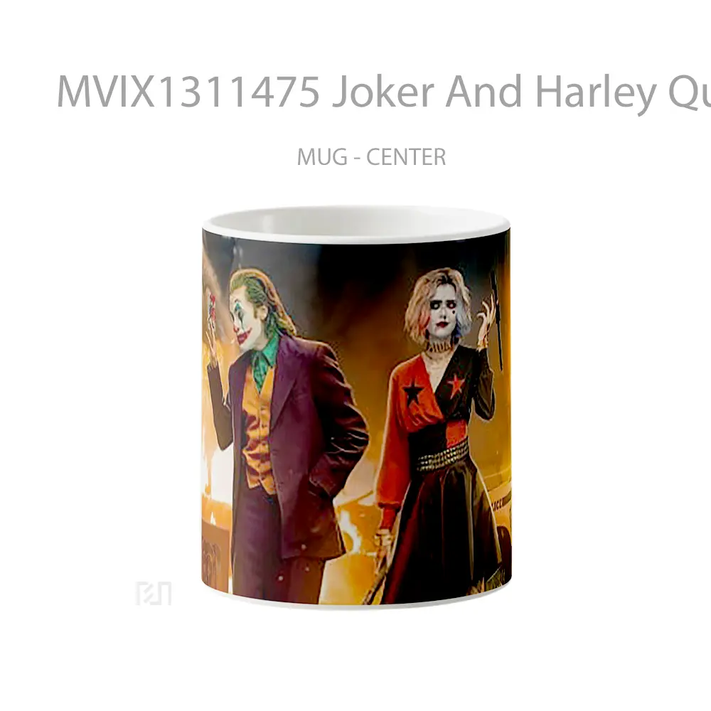 Mug Joker And Harley Queen At Crime Scene Gelas Superhero