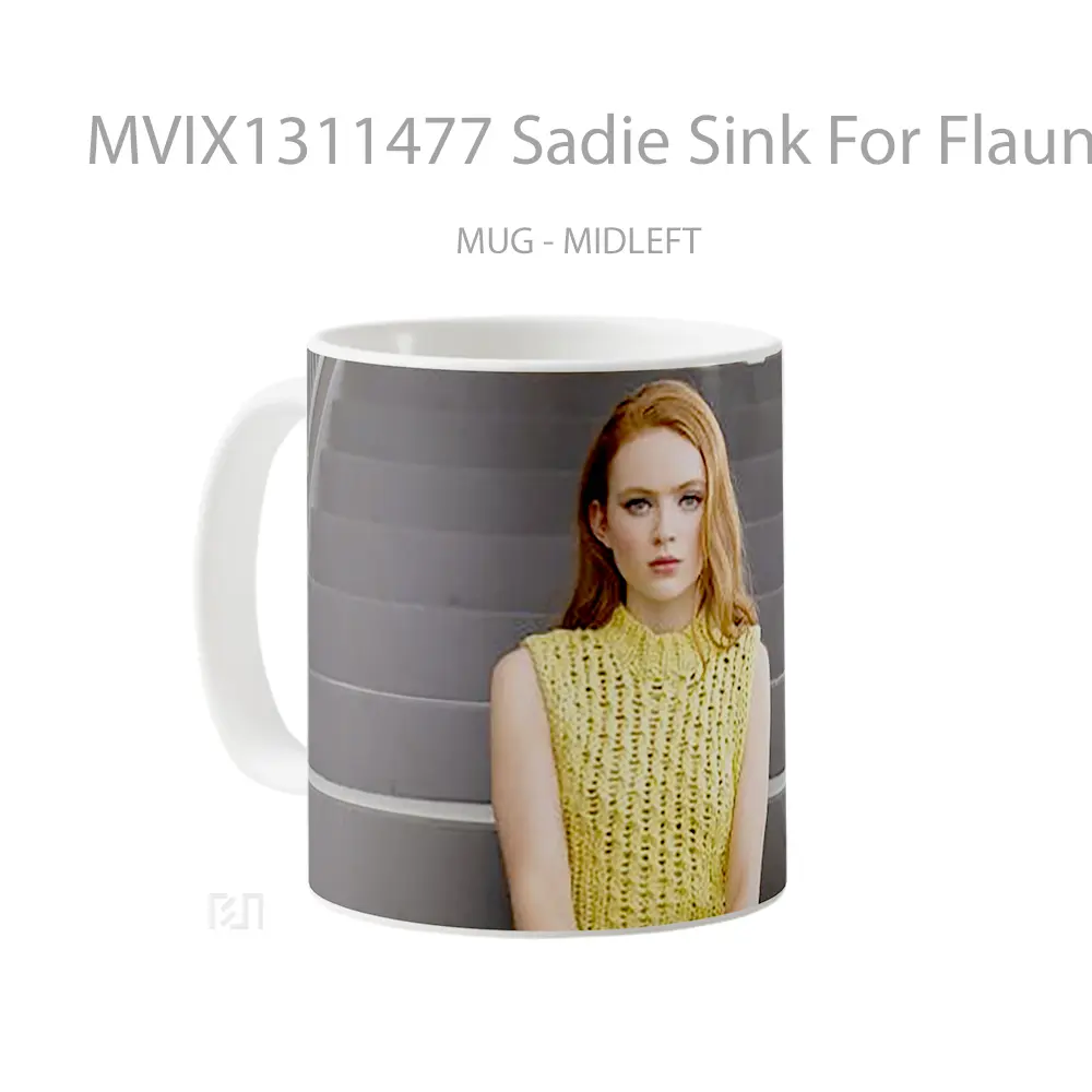 Mug Sadie Sink For Flaunt Magazine Gelas Keramik Unik - All-side / Desain