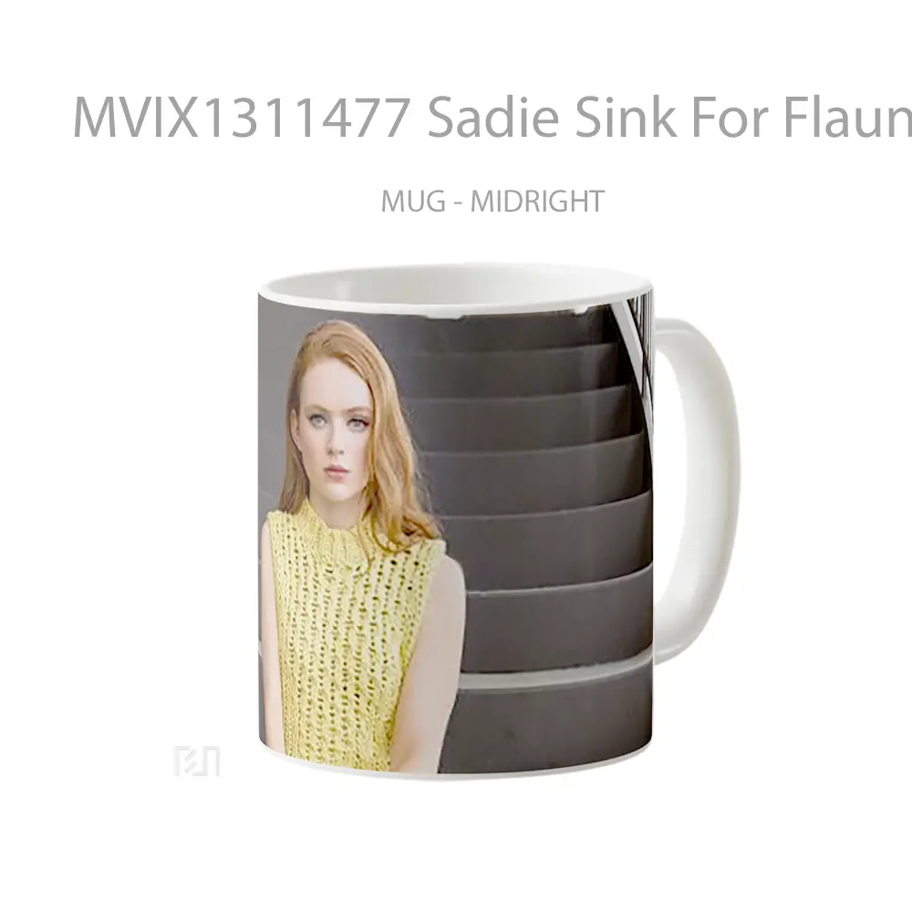 Mug Sadie Sink For Flaunt Magazine Gelas Keramik Unik - All-side / Desain