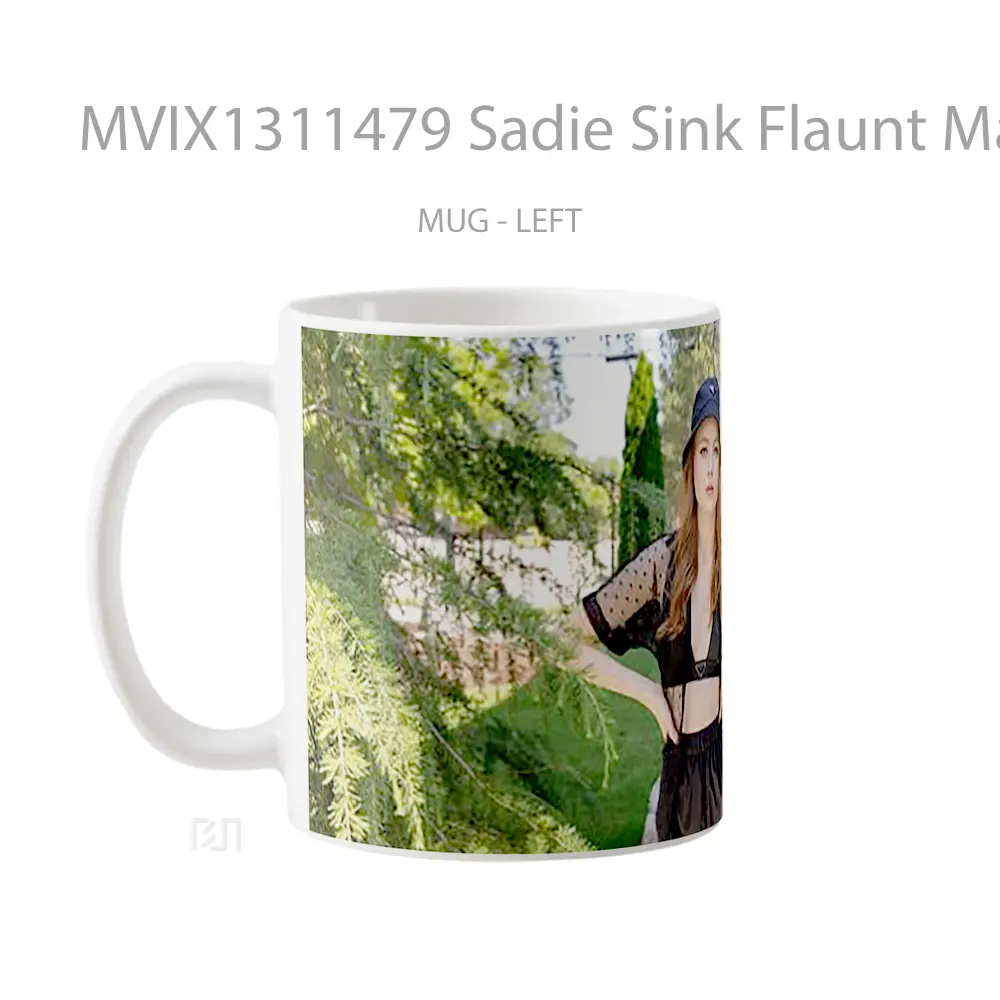 Mug Sadie Sink Flaunt Magazine Gelas Keramik Unik - All-side / Desain