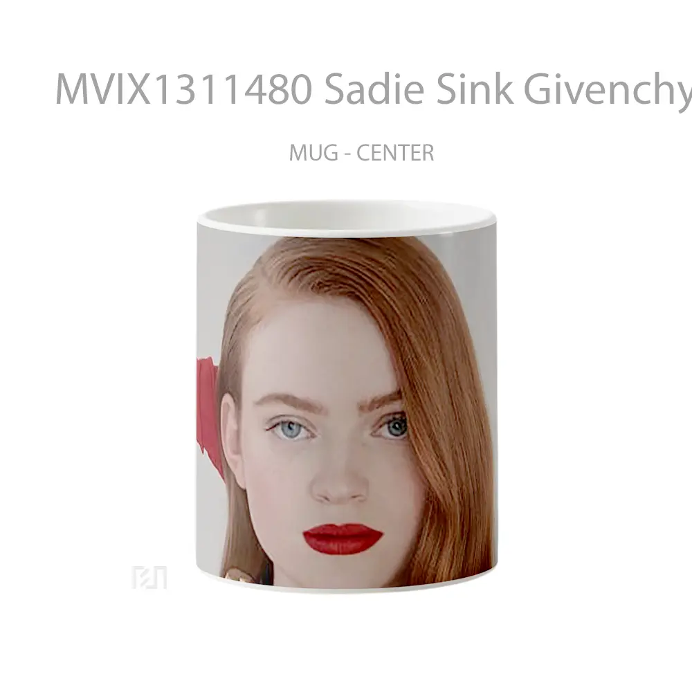 Mug Sadie Sink Givenchy Beaty Camapaign Gelas Keramik Unik
