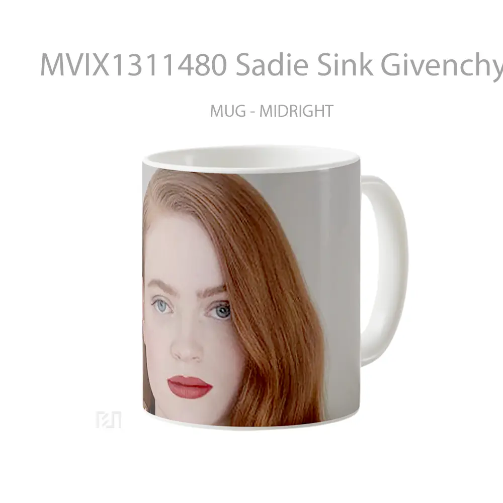 Mug Sadie Sink Givenchy Beaty Camapaign Gelas Keramik Unik - All-side / Desain