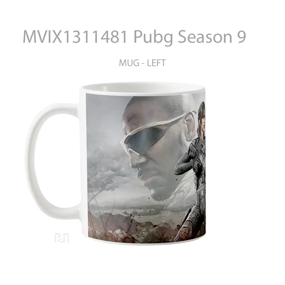 Mug Pubg Season 9 Cangkir Gamer - All-side / Desain