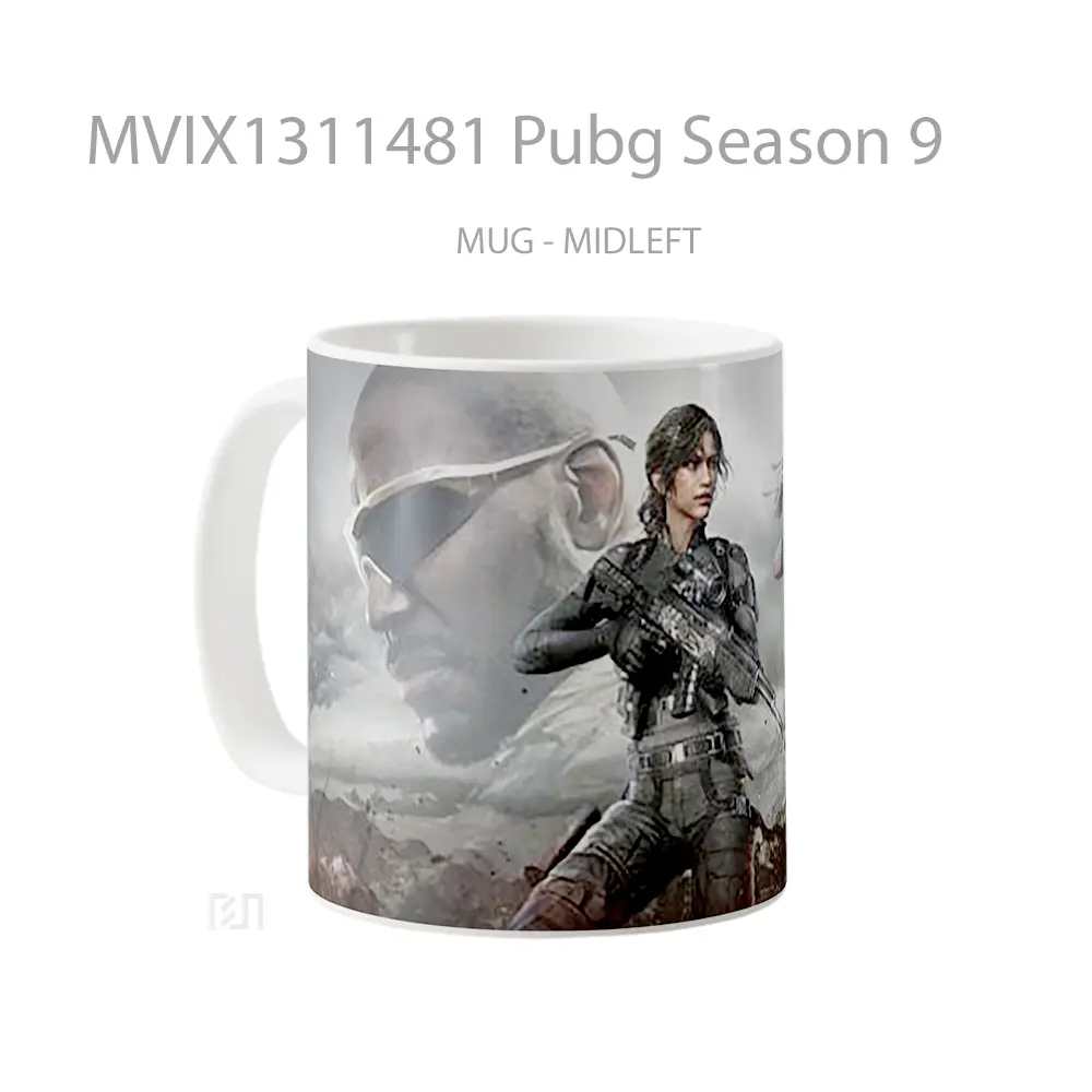 Mug Pubg Season 9 Cangkir Gamer - All-side / Desain