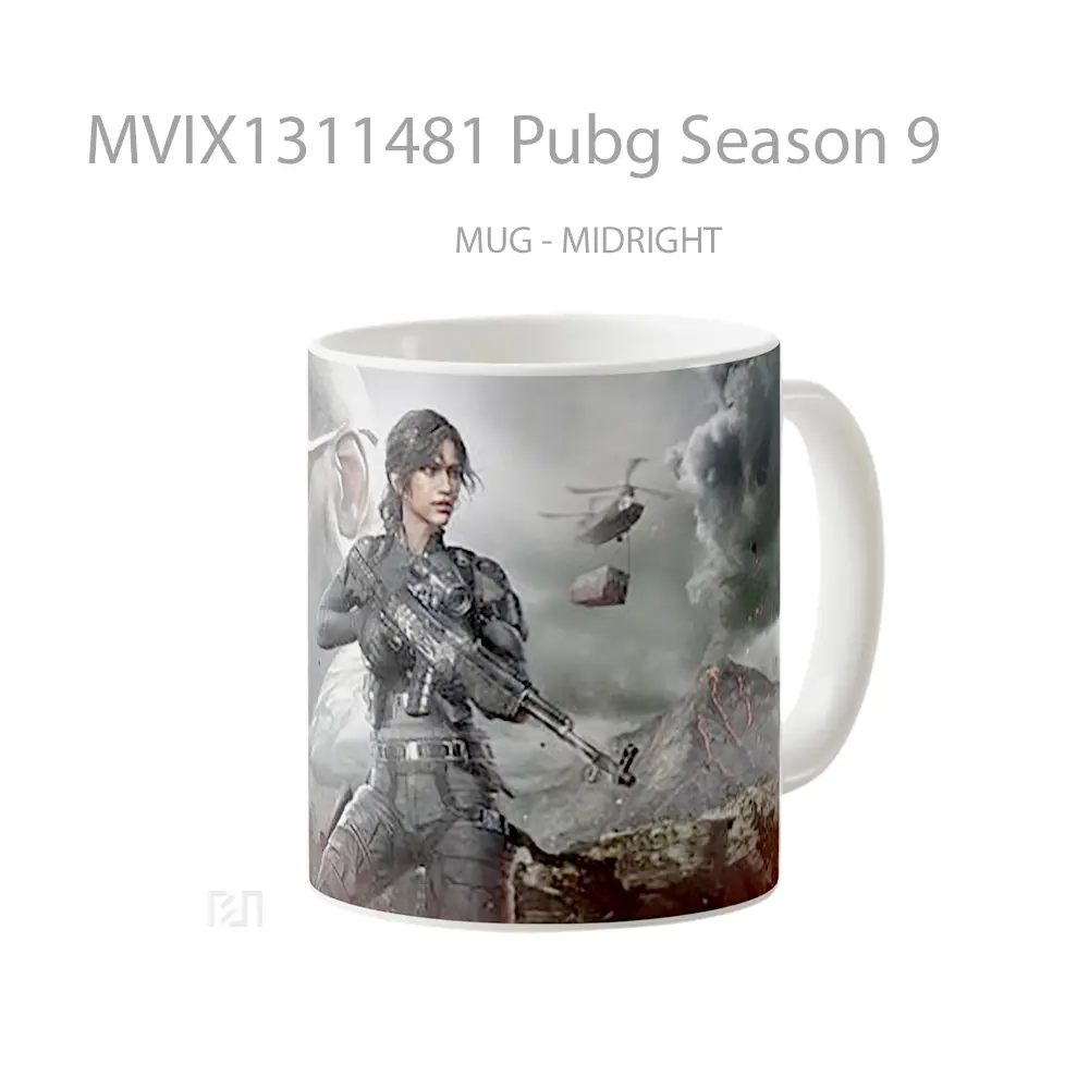 Mug Pubg Season 9 Cangkir Gamer - All-side / Desain