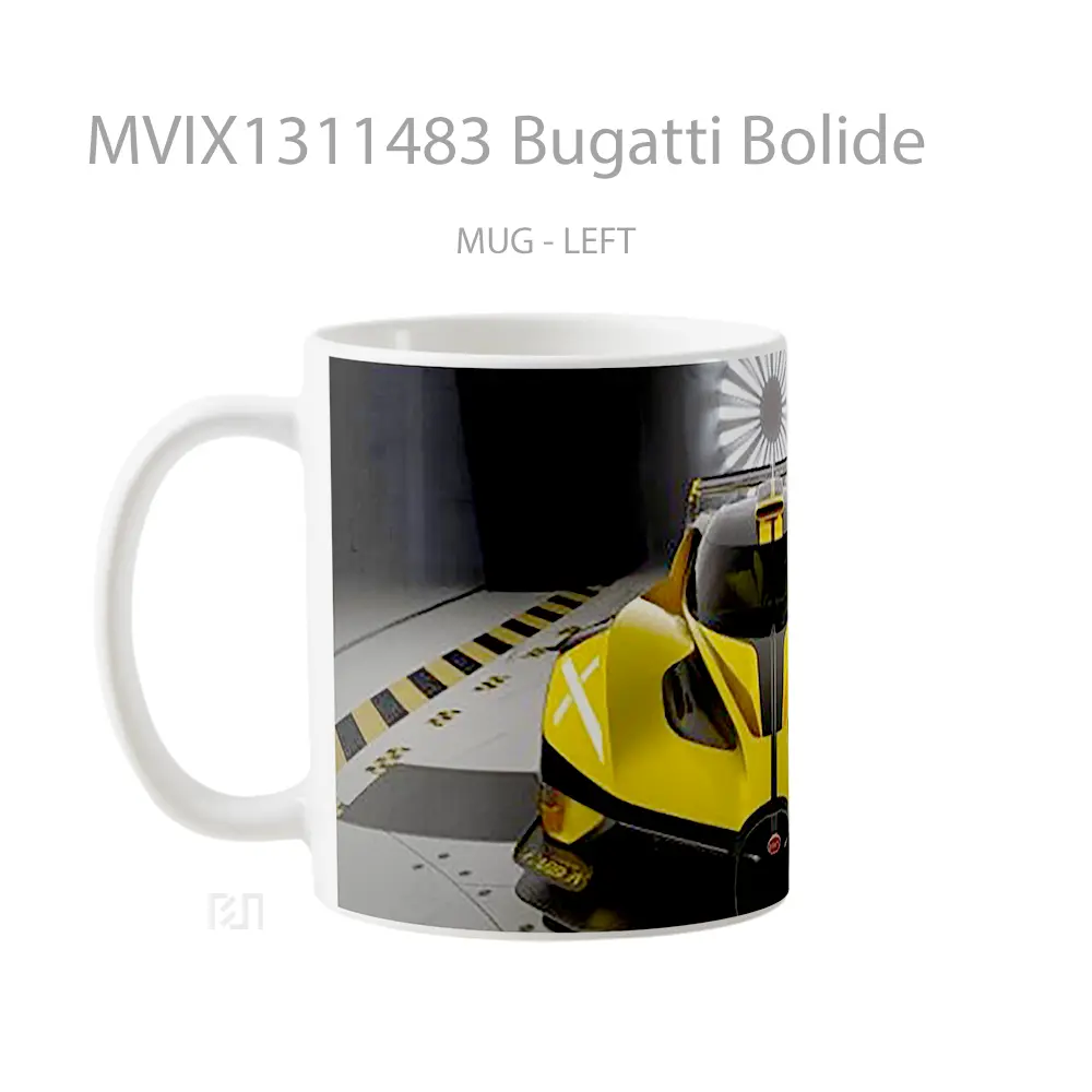 Mug Bugatti Bolide Cangkir Mobil - All-side / Desain