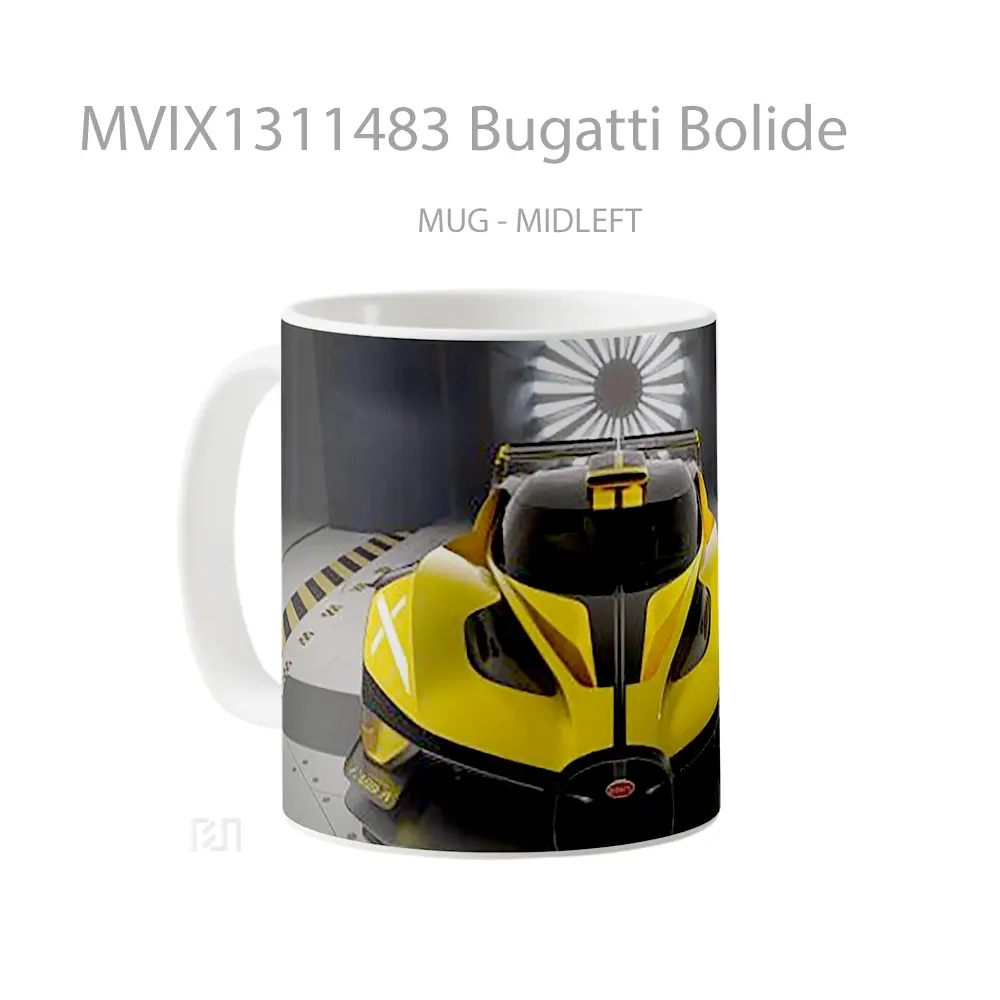 Mug Bugatti Bolide Cangkir Mobil - All-side / Desain