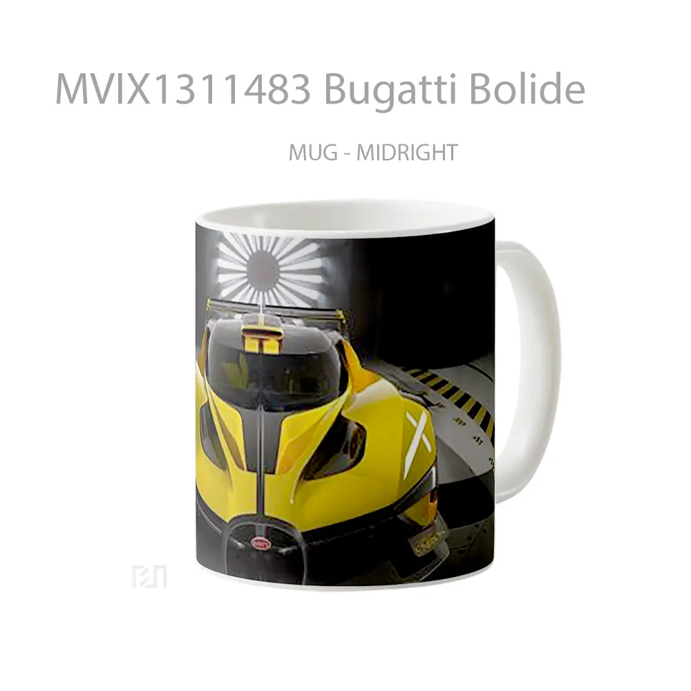 Mug Bugatti Bolide Cangkir Mobil - All-side / Desain