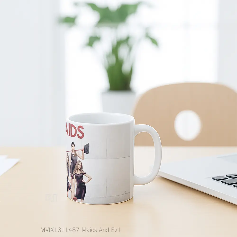 Mug Maids And Evil Gelas Keramik Unik - All-side / Desain