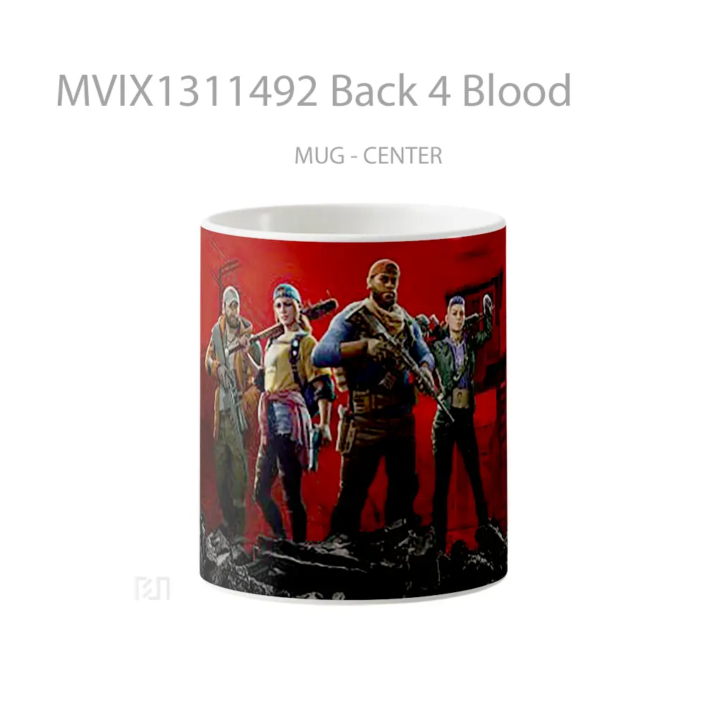 Mug Back 4 Blood Gelas Keramik Unik