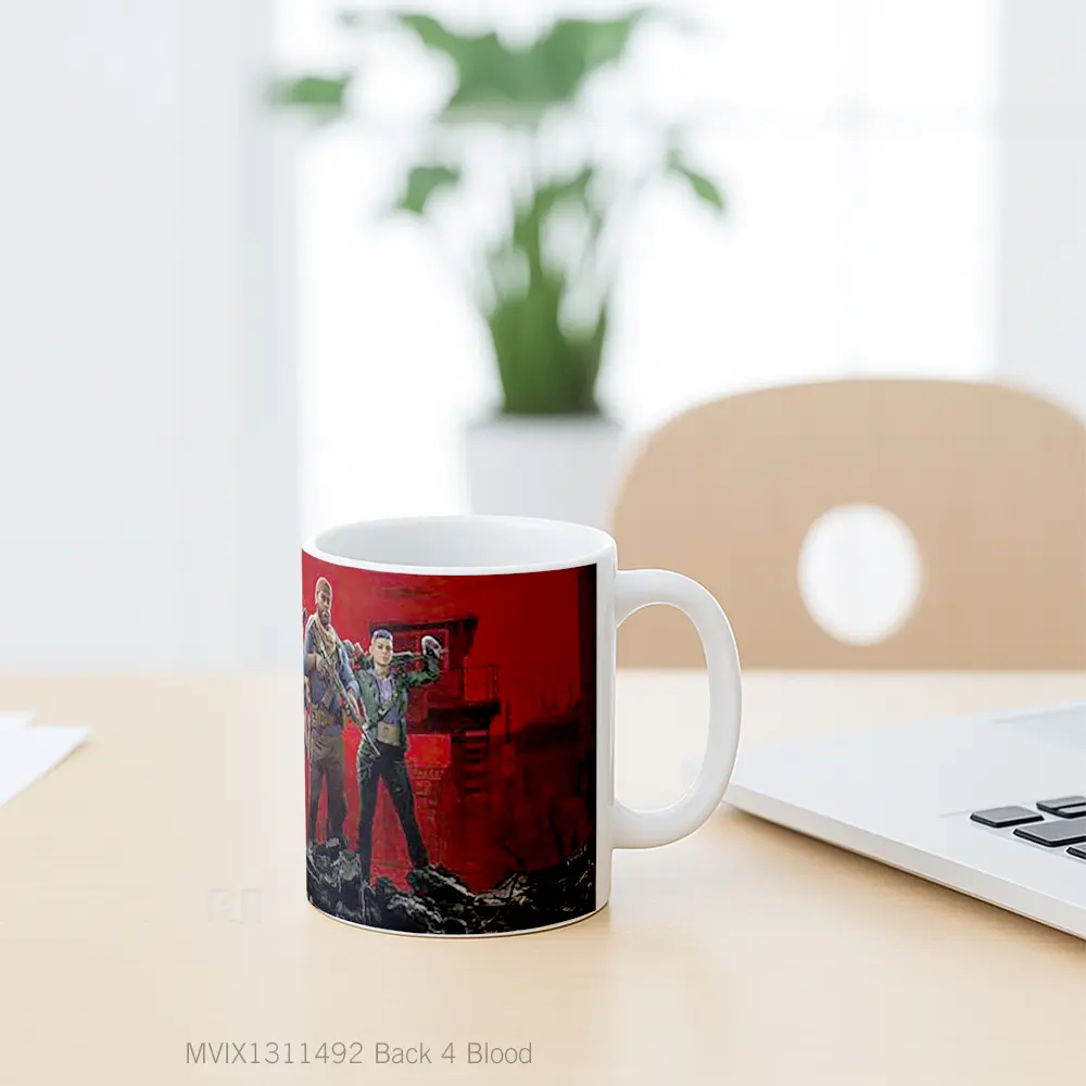 Mug Back 4 Blood Gelas Keramik Unik - All-side / Desain