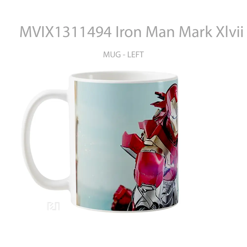 Mug Iron Man Mark Xlvii Gelas Superhero - All-side / Desain