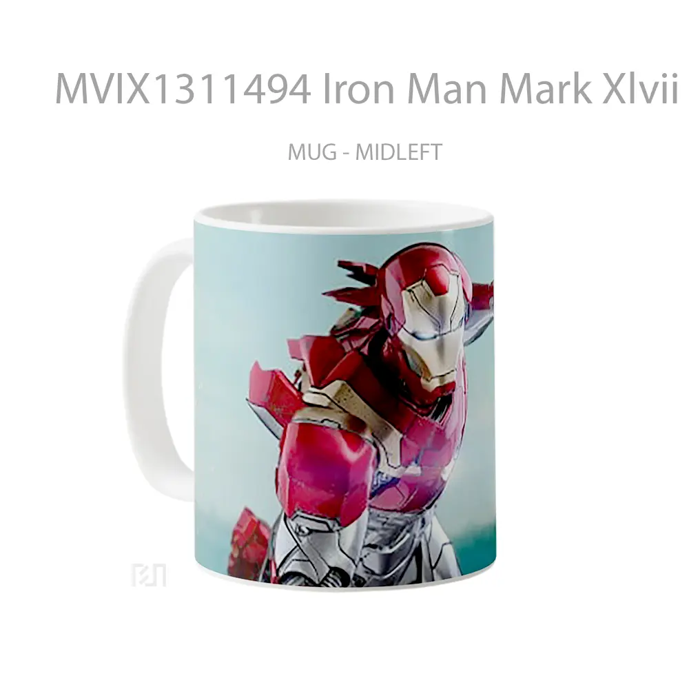 Mug Iron Man Mark Xlvii Gelas Superhero - All-side / Desain