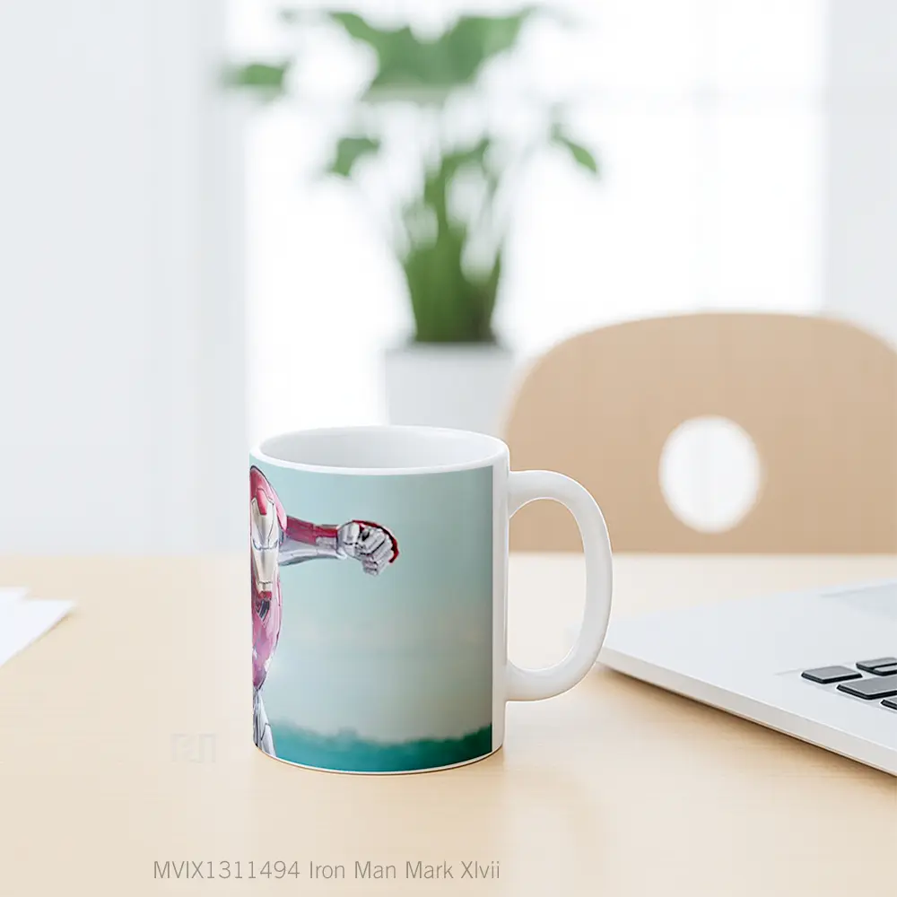 Mug Iron Man Mark Xlvii Gelas Superhero - All-side / Desain