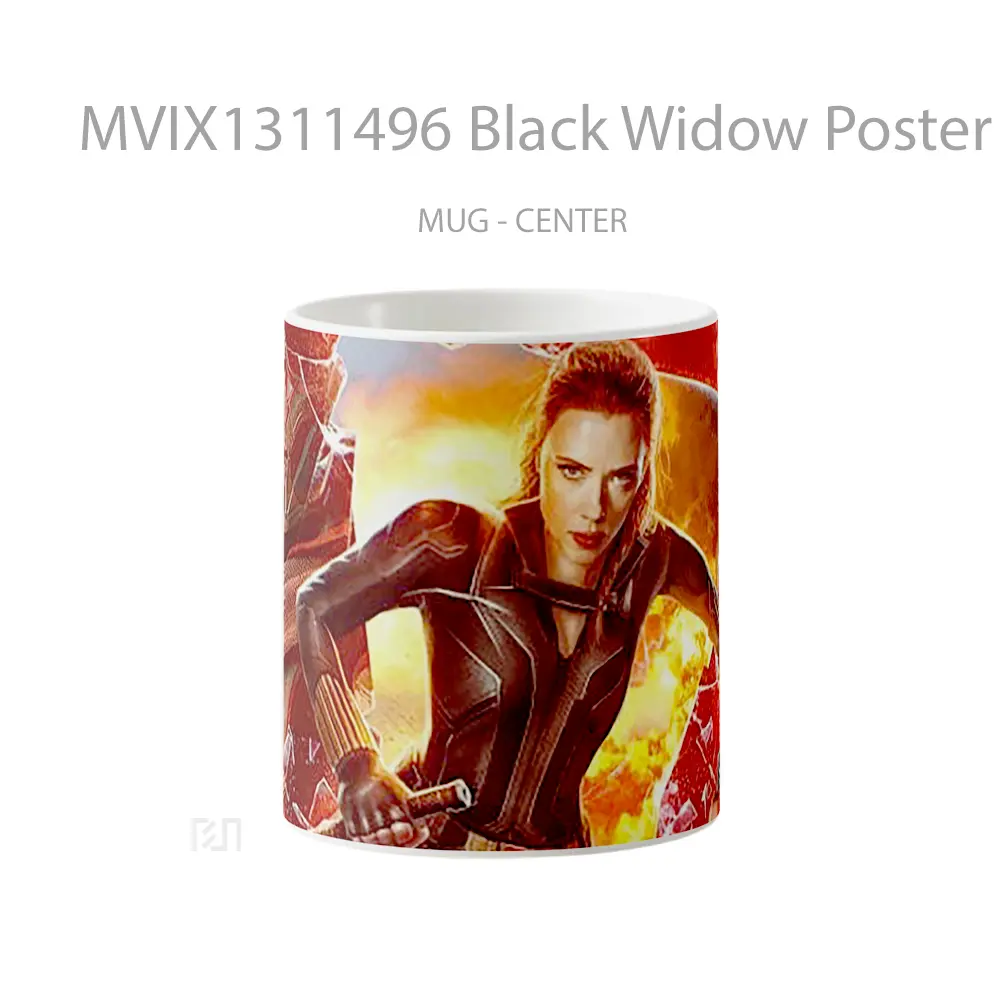 Mug Black Widow Poster 2021 Gelas Superhero