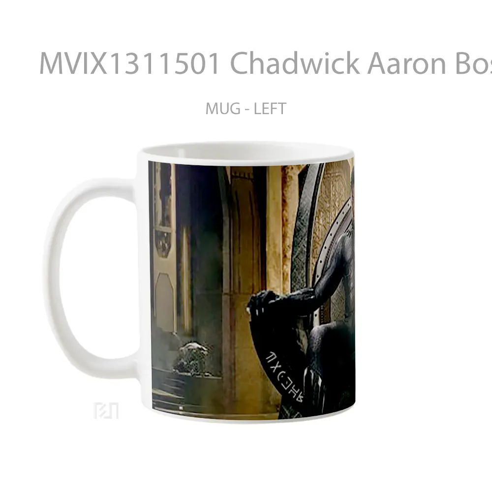 Mug Chadwick Aaron Boseman Black Panther Gelas Superhero - All-side / Desain